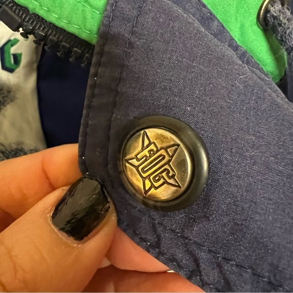 London Fog Vintage Men’s Color Block Jacket Windbreaker With Built In Hood Med - Picture 10 of 15